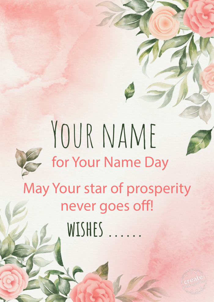 Your name Happy name day wishes wishes