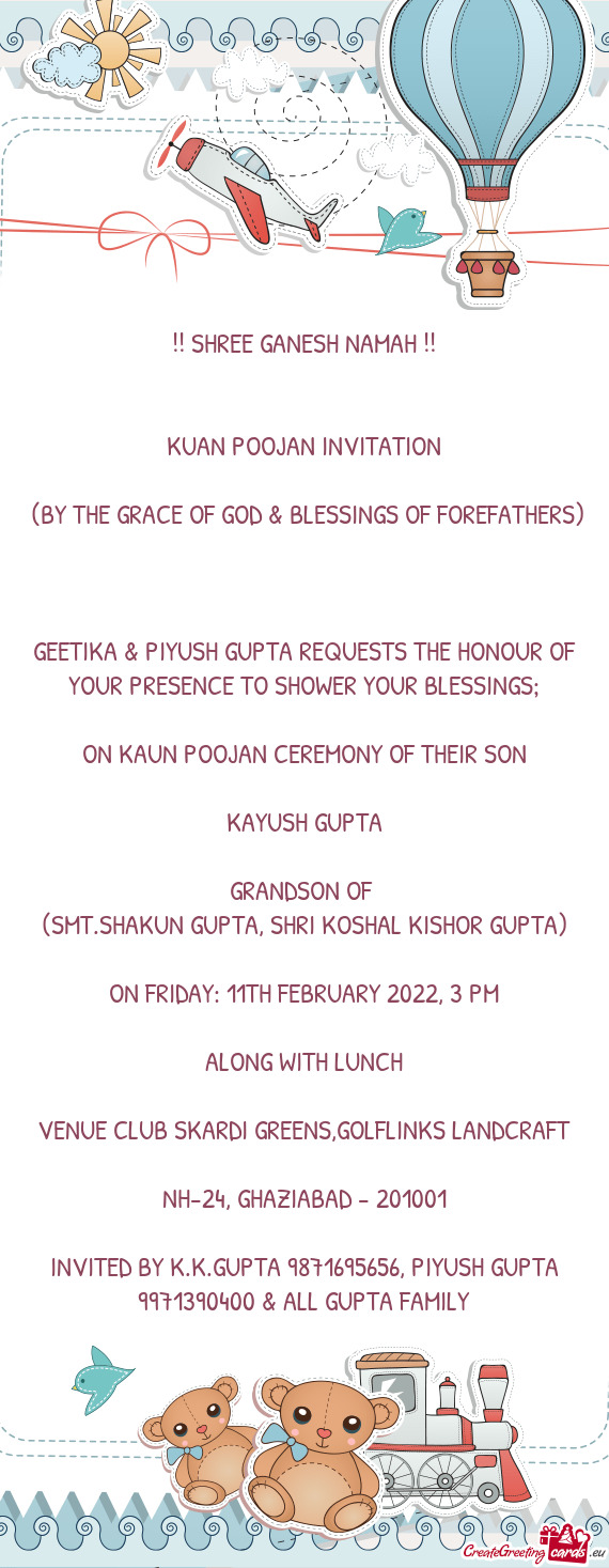 YOUR PRESENCE TO SHOWER YOUR BLESSINGS;