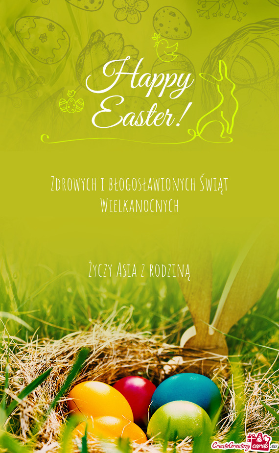 Zdrowych i błogosławionych Świąt Wielkanocnych