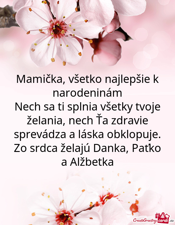 Zo srdca želajú Danka, Paťko a Alžbetka