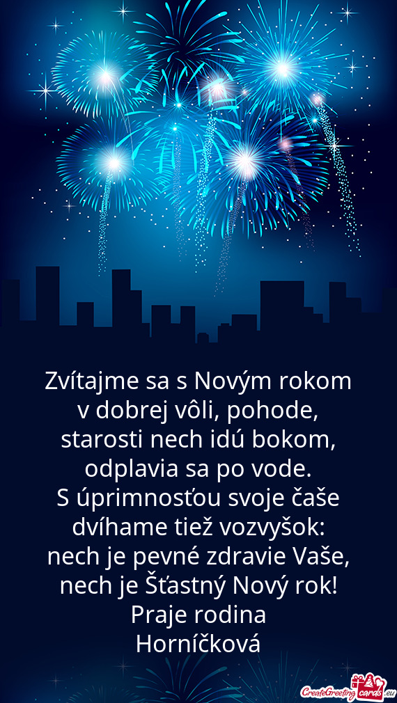 Zvítajme sa s Novým rokom