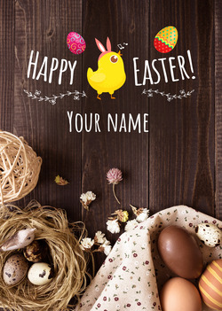 Chocolate Easter Egg Card