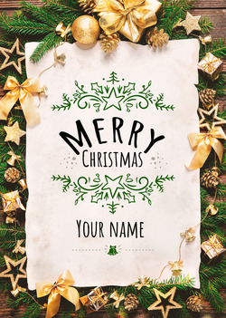 Christmas announcement card