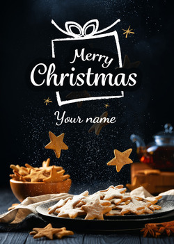 Christmas cookie card