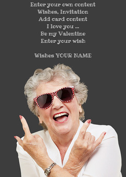 Card with Crazy Grandma