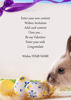 Card with Easter Bunny