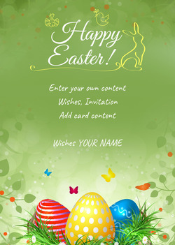 Green Easter card