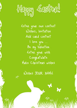 Green Easter Card