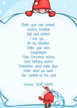 Card Letter of Santa Claus