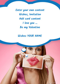Card with Lips