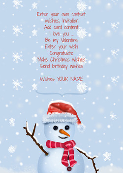 Card with Little Snowman