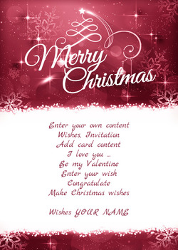 Ornamental Merry Christmas Card
