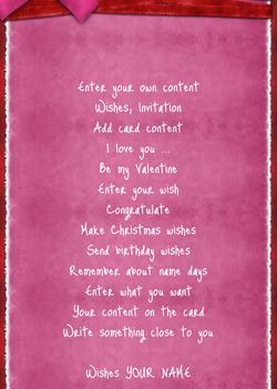 Card with Pink Ribbon