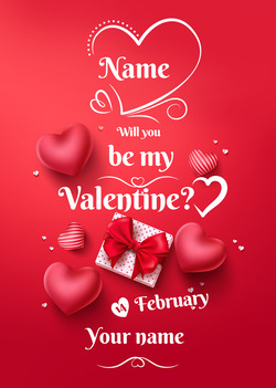 Red Valentine Card