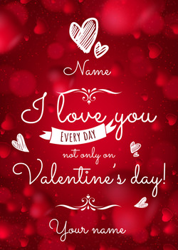 Card of Valentine the Red